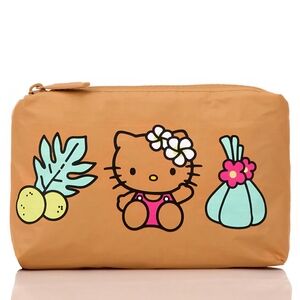 Aloha Collection Tan Hello Kitty Mini Pouch Hawaii Kawaii Exclusive Ltd Edition